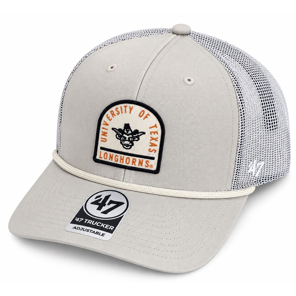 New 47 Texas Longhorns Gravestone Trucker Hat Bone Rope Snapback NCAA cap $38